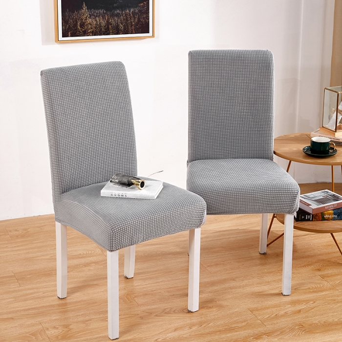 91家纺网 家纺一手货源 找家纺 丝绮鹿 2023新款玉米粒椅子套（全包常规款） 浅灰