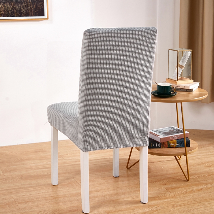 91家纺网 家纺一手货源 找家纺 丝绮鹿 2023新款玉米粒椅子套（全包常规款） 浅灰