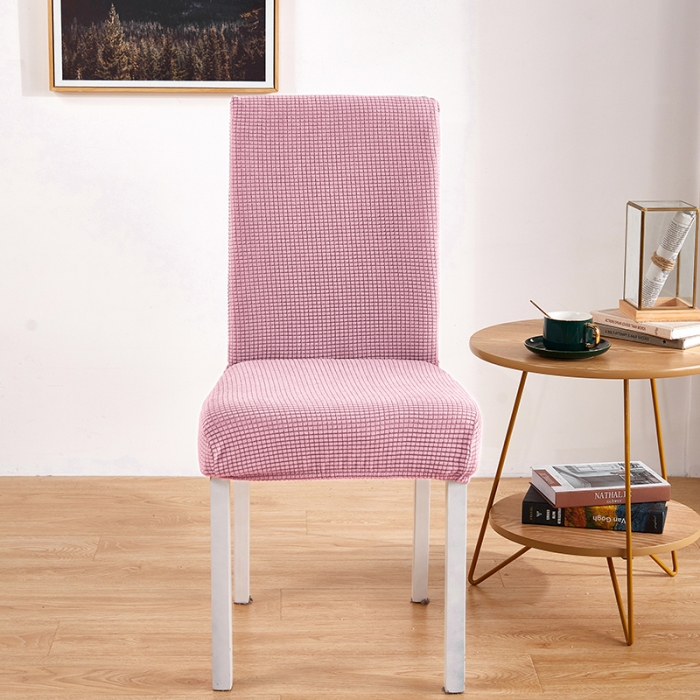 91家纺网 家纺一手货源 找家纺 丝绮鹿 2023新款玉米粒椅子套（全包常规款） 暗粉