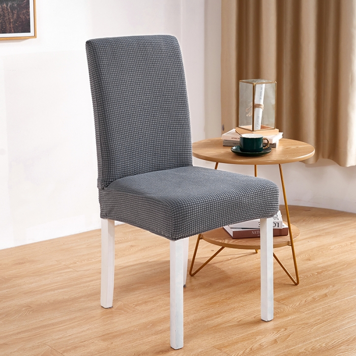 91家纺网 家纺一手货源 找家纺 丝绮鹿 2023新款玉米粒椅子套（全包常规款） 深灰