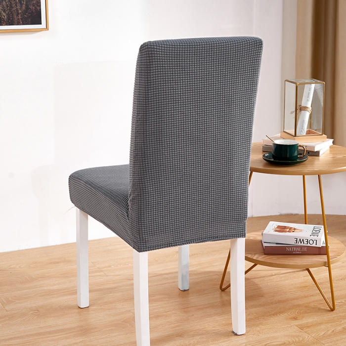 91家纺网 家纺一手货源 找家纺 丝绮鹿 2023新款玉米粒椅子套（全包常规款） 深灰