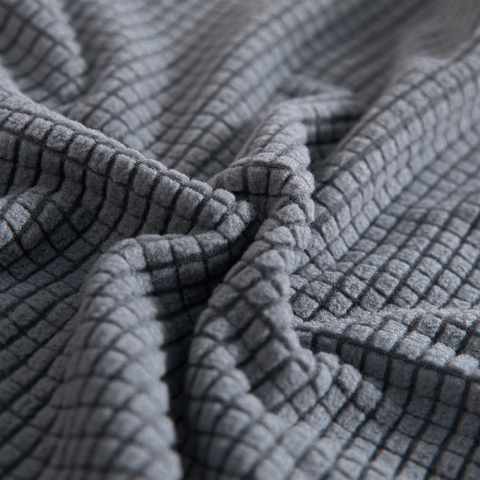 91家纺网 家纺一手货源 找家纺 丝绮鹿 2023新款玉米粒椅子套（全包常规款） 深灰