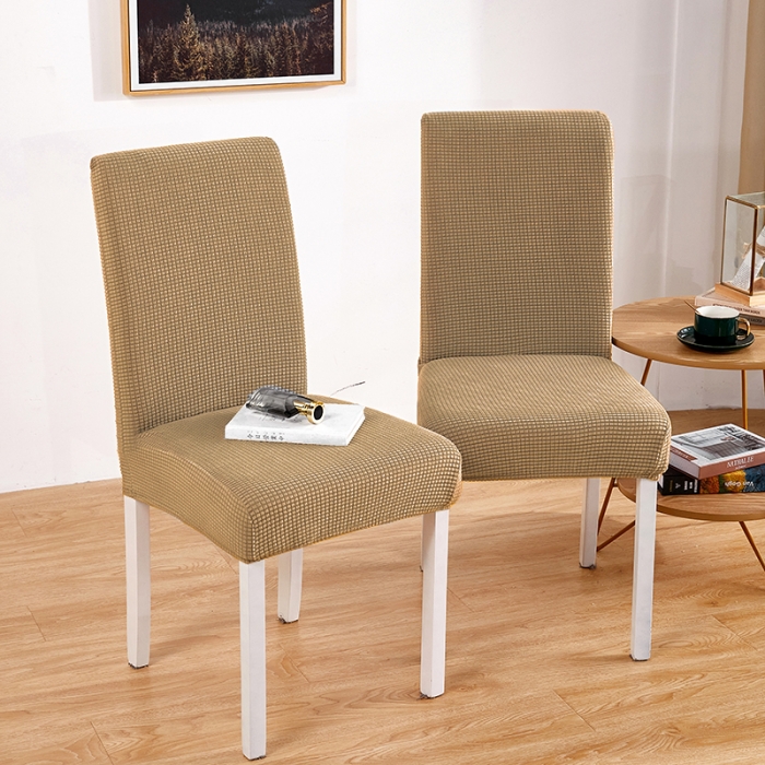 91家纺网 家纺一手货源 找家纺 丝绮鹿 2023新款玉米粒椅子套（全包常规款） 驼色