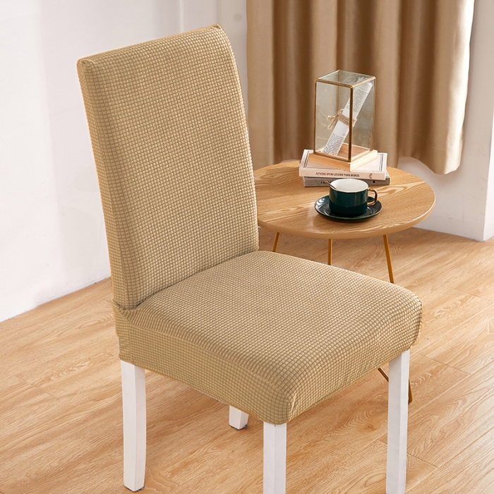 91家纺网 家纺一手货源 找家纺 丝绮鹿 2023新款玉米粒椅子套（全包常规款） 驼色