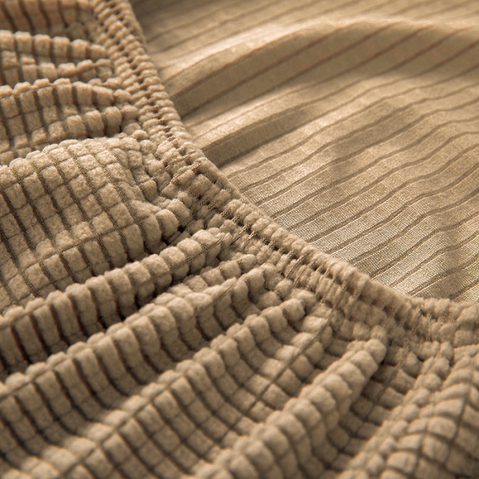 91家纺网 家纺一手货源 找家纺 丝绮鹿 2023新款玉米粒椅子套（全包常规款） 驼色