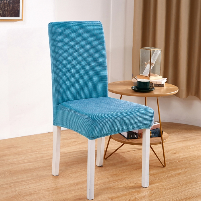 91家纺网 家纺一手货源 找家纺 丝绮鹿 2023新款玉米粒椅子套（全包常规款） 西湖蓝