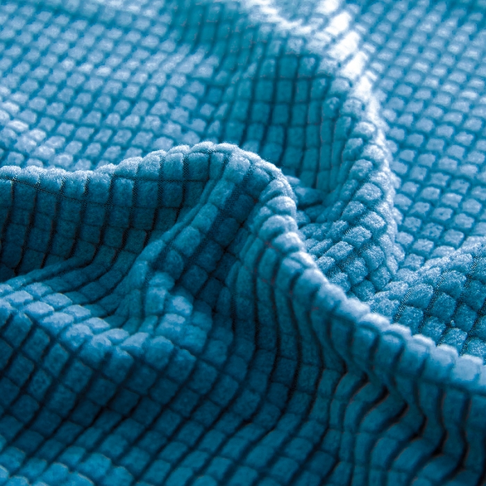 91家纺网 家纺一手货源 找家纺 丝绮鹿 2023新款玉米粒椅子套（全包常规款） 西湖蓝