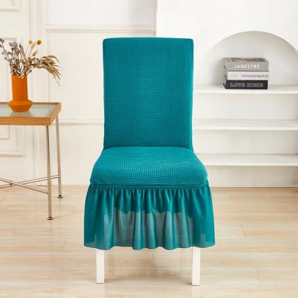 91家纺网 家纺一手货源 找家纺 （总）丝绮鹿 2023新款玉米粒椅子套（裙边款）