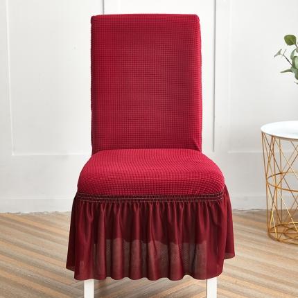 91家纺网 家纺一手货源 找家纺 （总）丝绮鹿 2023新款玉米粒椅子套（裙边款）