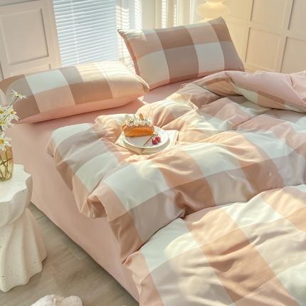 91家纺网 家纺一手货源 找家纺 （总）家贝爱 2023新款亲肤裸睡水洗棉四件套