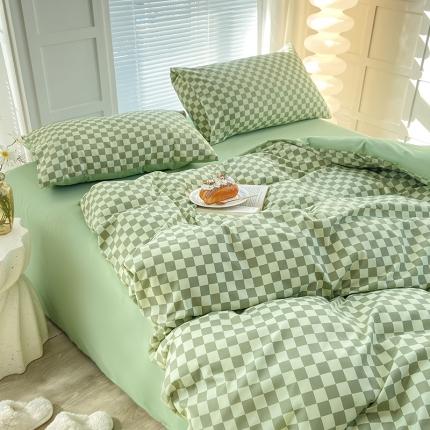 91家纺网 家纺一手货源 找家纺 （总）家贝爱 2023新款亲肤裸睡水洗棉四件套