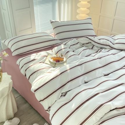 91家纺网 家纺一手货源 找家纺 （总）家贝爱 2023新款亲肤裸睡水洗棉四件套