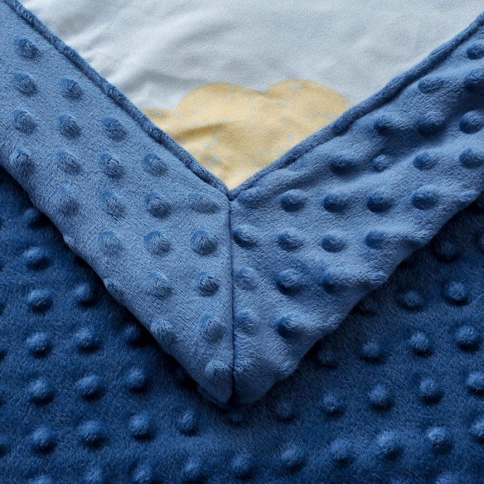 91家纺网 家纺一手货源 找家纺 2023新款针织棉豆豆绒盖毯 夏被 幼儿园 儿童被子 泡泡龙