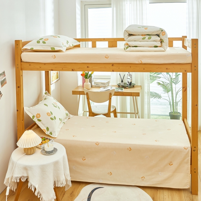 91家纺网 家纺一手货源 找家纺 卓越 2023新款128*68全棉印花三件套 恋恋花海