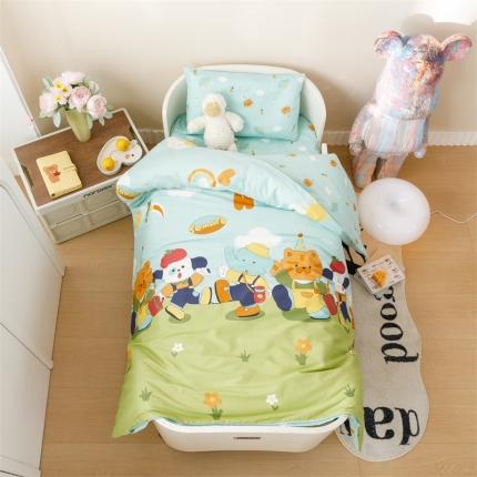 91家纺网 家纺一手货源 找家纺 （总）798家纺 2023全棉幼儿园床品儿童套件