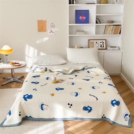 91家纺网 家纺一手货源 找家纺 (总)爱丽丝 A类针织莫代尔超柔空气凉感卡通夏被