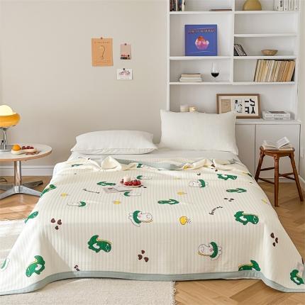 91家纺网 家纺一手货源 找家纺 (总)爱丽丝 A类针织莫代尔超柔空气凉感卡通夏被