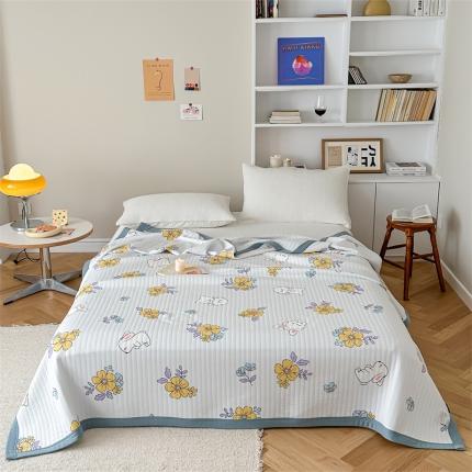 91家纺网 家纺一手货源 找家纺 (总)爱丽丝 A类针织莫代尔超柔空气凉感卡通夏被