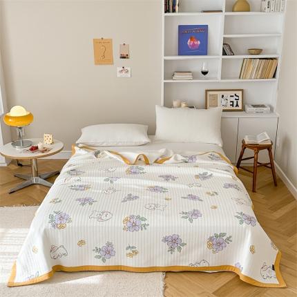 91家纺网 家纺一手货源 找家纺 (总)爱丽丝 A类针织莫代尔超柔空气凉感卡通夏被