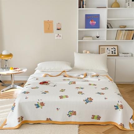 91家纺网 家纺一手货源 找家纺 (总)爱丽丝 A类针织莫代尔超柔空气凉感卡通夏被