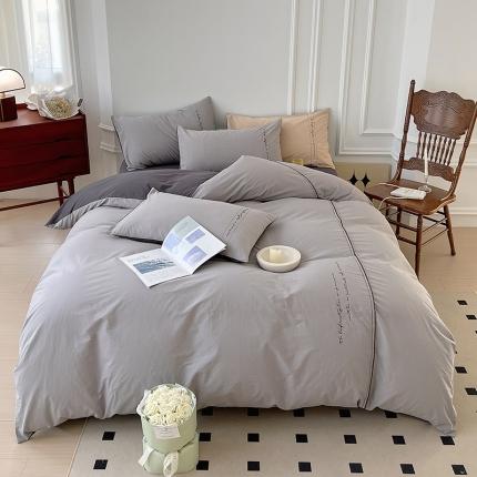 91家纺网 家纺一手货源 找家纺 （总）拼社 全棉水洗棉刺绣四件套纯棉床上用品