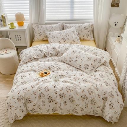 木堇家居 2023新款13372全棉印花四件套 浪漫花语