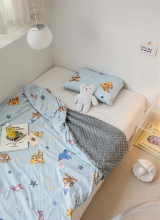 91家纺网 家纺一手货源 找家纺 （总）希诺 2023新款针织棉可拆洗豆豆枕儿童枕幼儿园枕头直播引流赠品