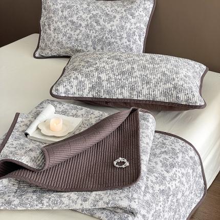 汇庭 2023新款大鹅水洗棉床盖三件套 安莉庄园