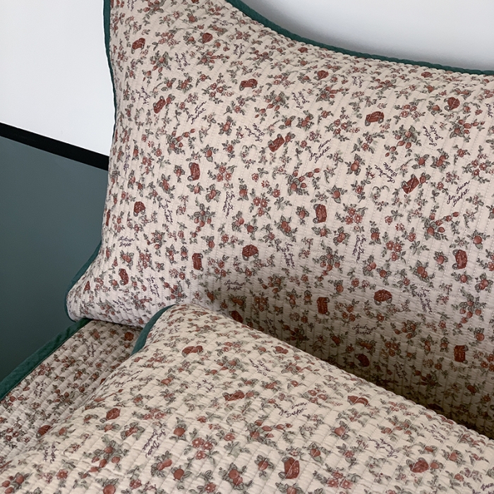 91家纺网 家纺一手货源 找家纺 汇庭 2023新款大鹅水洗棉床盖三件套 叮叮庄园