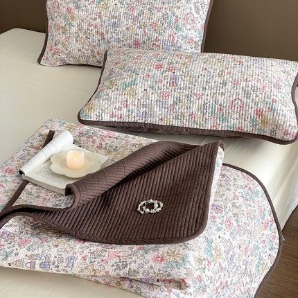 汇庭 2023新款大鹅水洗棉床盖三件套 格林庄园