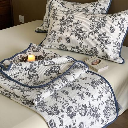 汇庭 2023新款大鹅水洗棉床盖三件套 古驰庄园