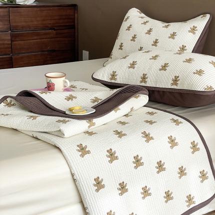 汇庭 2023新款大鹅水洗棉床盖三件套 奶酪庄园