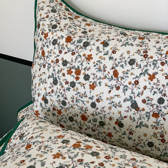 91家纺网 家纺一手货源 找家纺 汇庭 2023新款大鹅水洗棉床盖三件套 奈露庄园