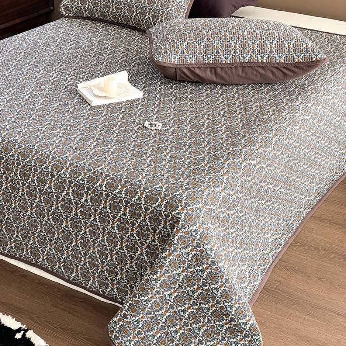 91家纺网 家纺一手货源 找家纺 汇庭 2023新款大鹅水洗棉床盖三件套 尼亚庄园