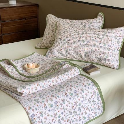 汇庭 2023新款大鹅水洗棉床盖三件套 榛果庄园