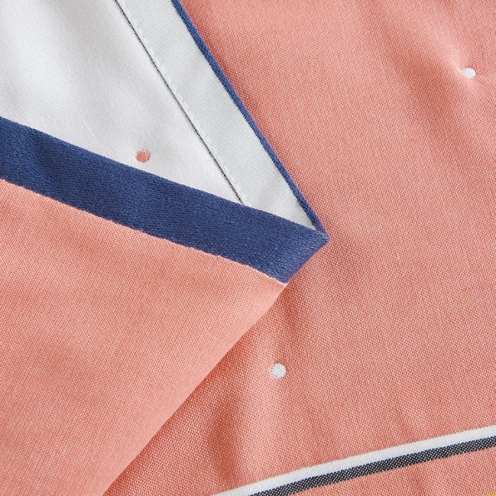 91家纺网 家纺一手货源 找家纺 棠薇 2023新款全棉6层纱布枕巾53*80cm/对-花卉系列 6层 格调菊粉