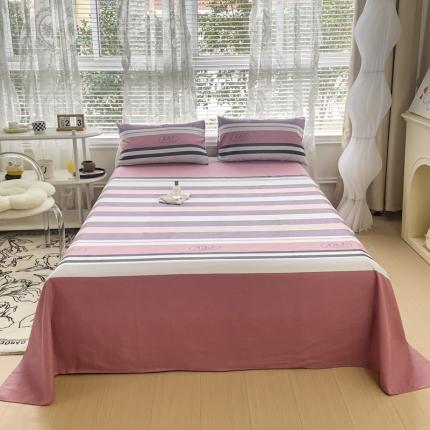 91家纺网 家纺一手货源 找家纺 居美良品 2025新款老粗布床单 初见-粉