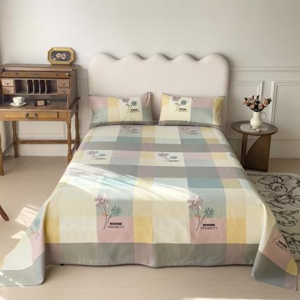 91家纺网 家纺一手货源 找家纺 居美良品 2025新款老粗布床单 芳华绽放