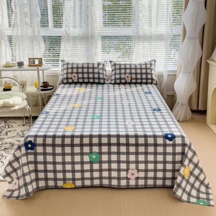 91家纺网 家纺一手货源 找家纺 居美良品 2025新款老粗布床单 沁香花语