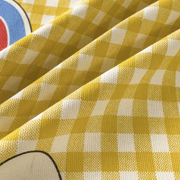 91家纺网 家纺一手货源 找家纺 居美良品 2025新款老粗布床单 彩虹格