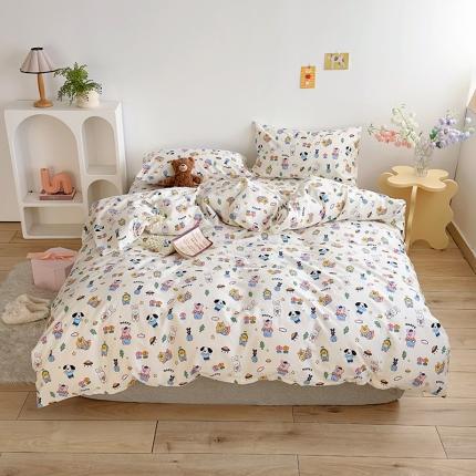 91家纺网 家纺一手货源 找家纺 怡家居 2023春夏新款全棉卡通系列四件套 疯狂动物城