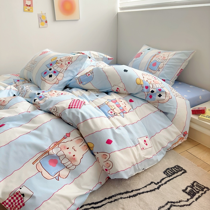 91家纺网 家纺一手货源 找家纺 （总）怡家居 2023春夏新款全棉卡通系列四件套