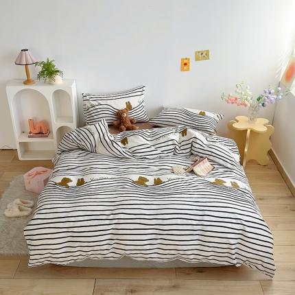 怡家居 2023春夏新款全棉卡通系列四件套 欢乐音符