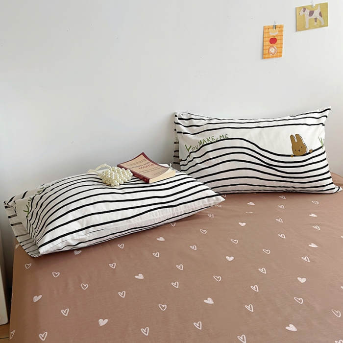 91家纺网 家纺一手货源 找家纺 怡家居 2023春夏新款全棉卡通系列四件套 欢乐音符