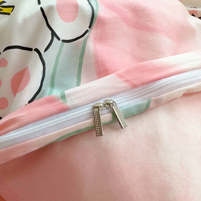 91家纺网 家纺一手货源 找家纺 怡家居 2023春夏新款全棉卡通系列四件套 可爱兔