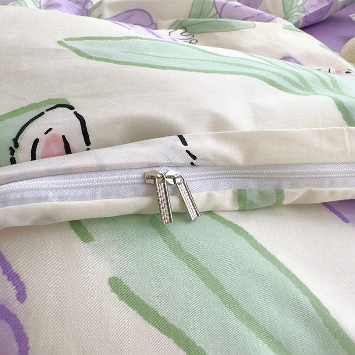 91家纺网 家纺一手货源 找家纺 怡家居 2023春夏新款全棉卡通系列四件套 琪琪宝贝