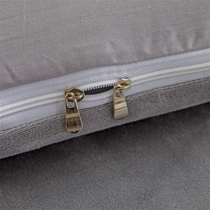 91家纺网 家纺一手货源 找家纺 凌云 2025新款AB版全棉加宝宝绒系列床垫套 简约灰