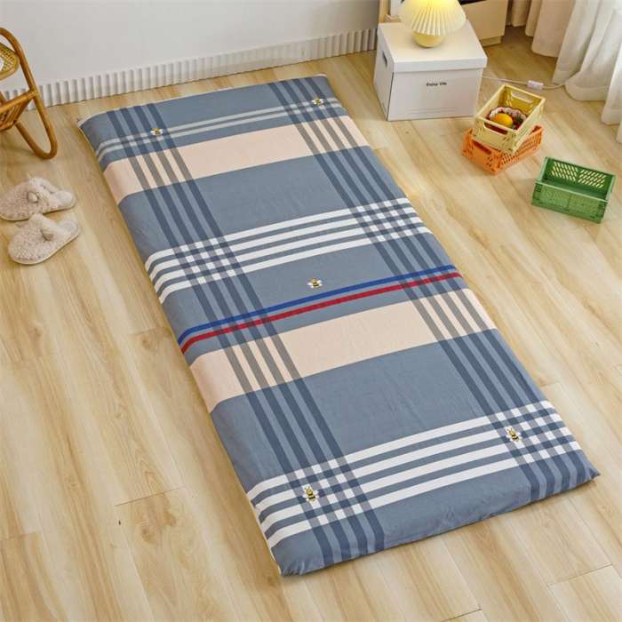 91家纺网 家纺一手货源 找家纺 凌云 2025新款AB版全棉加宝宝绒系列床垫套 品质生活灰