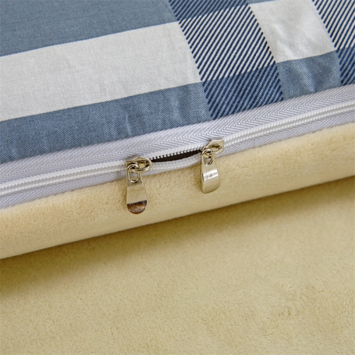 91家纺网 家纺一手货源 找家纺 凌云 2025新款AB版全棉加宝宝绒系列床垫套 品质生活灰