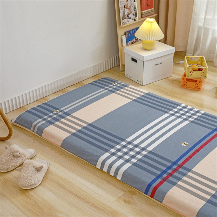 91家纺网 家纺一手货源 找家纺 凌云 2025新款AB版全棉加宝宝绒系列床垫套 品质生活灰